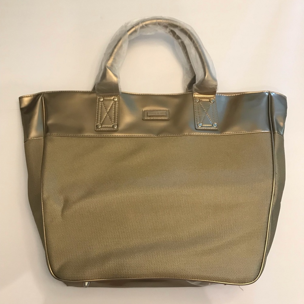 NEW VERSACE large gold tote